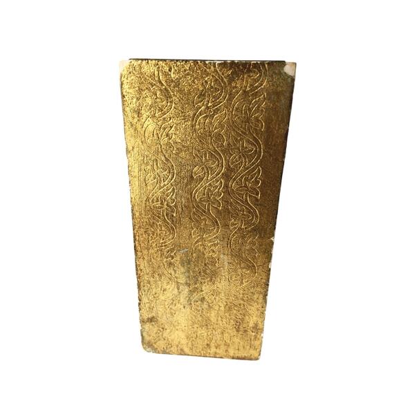 Vintage 50s 60s Gold Gilt Box 2 Saints Inside Made in Italy Religious Christian - Picture 8 of 12